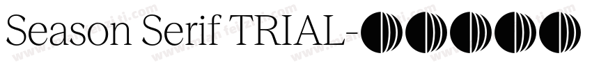 Season Serif TRIAL字体转换